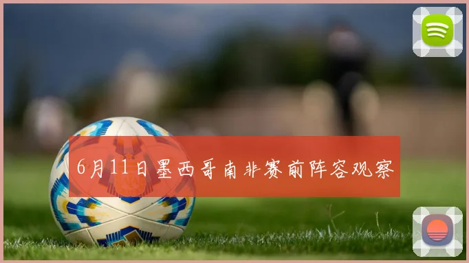 6月11日墨西哥南非赛前阵容观察